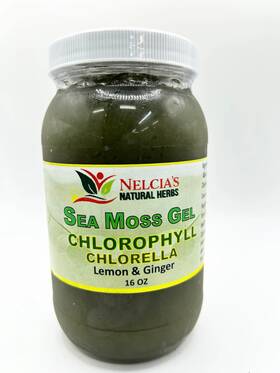 100% Pure 600164260908 Chlorophyll Lemon And Ginger Sea Moss Gel