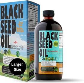 100% Pure 760999976389 Black Seed Oil 32 Oz - Usda Organic Cold Pressed Cumin Nigella Sativa
