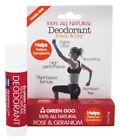 170602 Green Goo All Natural Deodorant Travel Stick Rose 855658006245