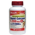 2000iu 200mg Softgels D3 Calcium Liquid 1 Mason 60