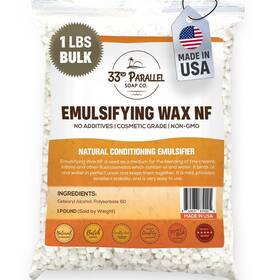 33rd Parallel Soap Co. 850037879205 Non-gmo Emulsifying Wax Nf Pastilles 1 Lbs / 16 Oz Ounce Pack Of
