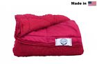 36x48 Tranquiltity Extra Soft Breathable Green Chenille Weighted Sensory Blanket 8lb