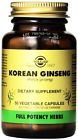 E3960 50 Vegetable Full Ginseng Korean Capsules Potency Solgar Count