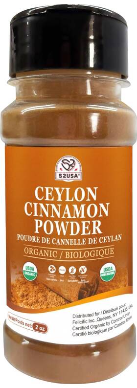 52-ccp-02-538 52usa Organic Ceylon Cinnamon Powder 2 Ounce True Farmed