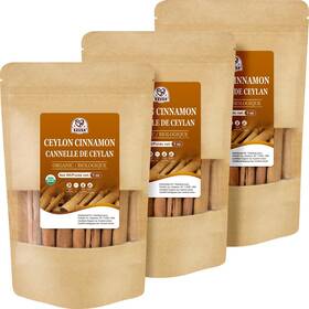 52usa 810185424672 Organic Ceylon Cinnamon Sticks 1 Ounce Pack Of 3 True