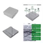 6165439219943 Hiseeme Perfect Weighted Blanket Cotton Fabric Light Grey
