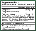 636225638140 Nantucket Nutritionals Nootropic Brain Booster Supplement Ginkgo Biloba