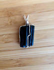 6891285052679 Quantum Biophysics Black Schorl Tourmaline Blade Wrapped In