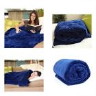 703694627545 Lb Bed Blankets Premium Quality Navy Blue Weighted
