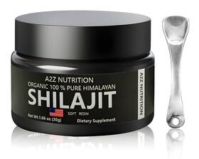 A2z Nutrition Inc 783970168702 Pure 100% Himalayan Shilajit Soft Resin Extremely Potent Fulvic Acid