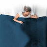 Ad006i Sleep Therapy Weighted Blanket And Cover Navy 073558784722