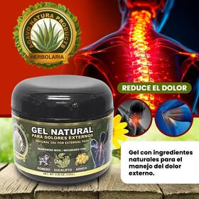 Hierbasmex8723542 Agavo Natura Natural Gel Para El Dolor 4 Oz Romero Eucalipto Arnica For Pain