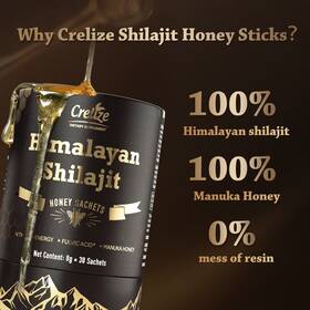Ahete 850069593186 Shilajit And Manuka Honey Sticks Natural Energy Nutrient Absorption