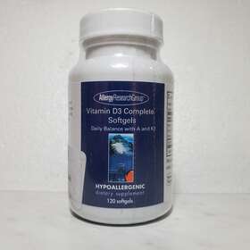 Allergy Research Group 713947763807 Vitamin D3 Complete 120 Softgels