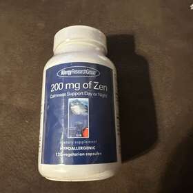 Allergy Research Group 713947766501 200 Mg Of Zen 120 Vcaps-exp 10/25