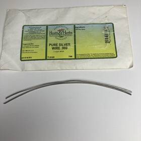0579303317 Alternative Heath& Herbs .999 Pure Colloidal Silver Wire 14 Gauge 2 X 6-inch