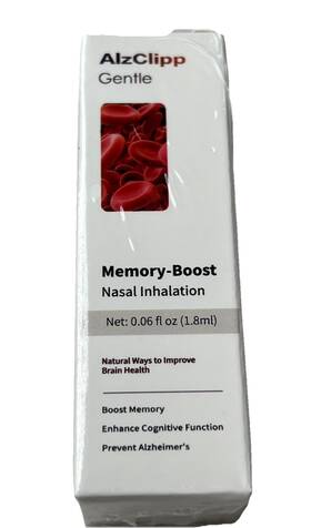 20241108-01 Alzclipp Memory Boost Nasal Inhaler Box 1.8ml Exp 11/2027 Sealed