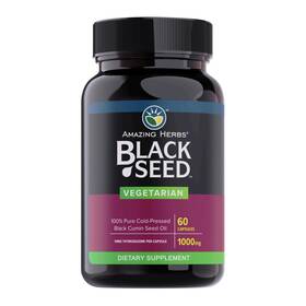 Amazing Herbs 665231135602 Black Seed Oil Capsules - Pills Cumin