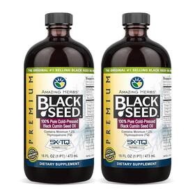 Amazing Herbs 736569354567 Premium Black Seed Oil - Gluten Free Non Gmo Cold Pressed Nig