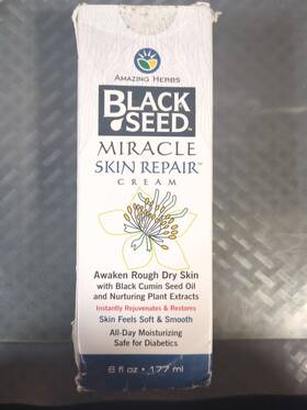 B018msd62a Amazing Herbs Black Seed Miracle Skin Repair Cream Rough/dry 6 Fl Oz #l24