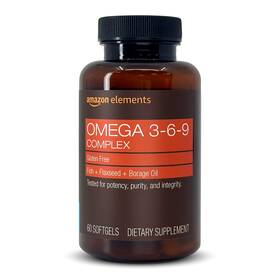 Amazon Elements 842379150586 Revly Omega 369 Complex Of Fish Flaxseed And Borage Oil Epa Dh