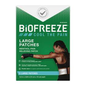 Rc6qe Amazonus/rc6qe 14672 Biofreeze Large Pain Relief Patches Menthol For Lower Back Neck