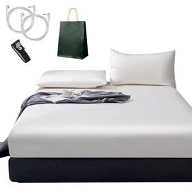 Amerthing 763944396843 Ground Fitted Sheet Conductive Mat With Pure Silver Thread For Better Sleep E