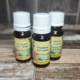 Amrita 644037254007 Aromatherapy Synergy Blend Oil 3 Glass 10ml Bottles Outdoor Freedom