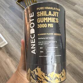 Usan04 Anecdote Himalayan Shilajit Ksm 66 Ashwagandha Gummies 3000mg 60 Blueberry