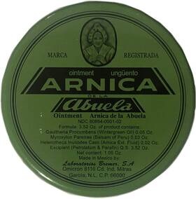 Arnica De La Abuela 784922196279 Pomada 1.05oz