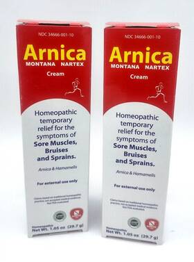 Arnica Montana Nartex 844827000078 Cream Homeopathic For Sore Muscles Bruises Sprains 2.6 Fl.oz Pain Relief