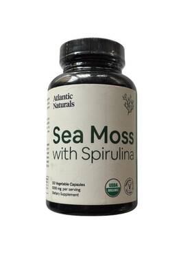 Sm120 Atlantic Naturals 692764320021 Organic Sea Moss With Spirulina By