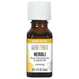 Aura Cacia 051381912291 Precious Essentials Oil Neroli With Jojoba 0.5 Oz