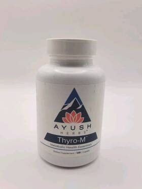 Ay148 Ayush Herbs Aryuvedic Thyro-m - Thyroid Metabolic 120 Caplets New