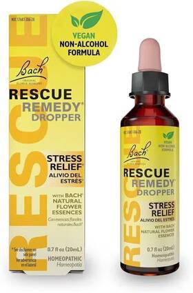 Bach 741273401230 Rescue Remedy Non-alcohol Dropper 20 Ml Liquid