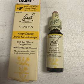 2028 Bach 741273401612 Flower Remedies Gentian 10ml. Bbe 01/2028