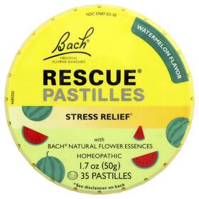 Bac40447 Bach Rescue Pastilles Stress Relief Watermelon 35 1.7 Oz 50 G