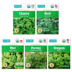Back To The Roots 810667033781 Organic Herb Seeds Variety 5-pack