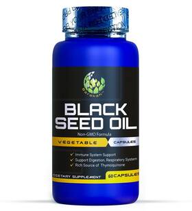 Barakah 196852887347 Black Seed Oil Capsule Non-gmo Vegan Halal Cold-pressed Premium Quality