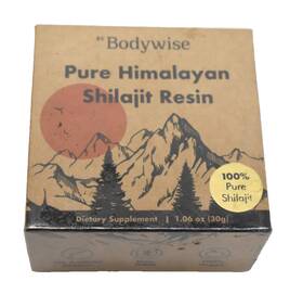 Be Bodywise 906133404949 Pure Himalayan 100% Shilajit Resin 1.06oz Dietary Supplement
