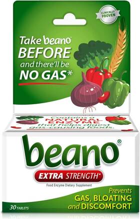 Beano 042037103040 Ultra 800 Gas Prevention Food Enzyme Dietary 30 Count Pack Of 1
