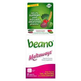 10042037106925 Beano Meltaways Digestive Enzyme Supplement - 15 Count Pack Of 1 White