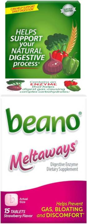 Beano 885310345245 Meltaways Gas Prevention And Digestive Enzyme 15 Count Pack Of 1