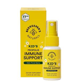 Beekeeper S Naturals 834706001074 Kid Propolis Immune Support Throat Relief Daily Spray