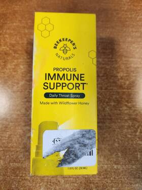 Beekeepers Naturals 628055142010 Propolis Immune Support Daily Throat Spray Exp 9/30/28 E2b