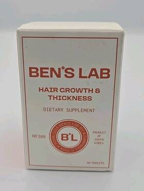 Bens Lab 198168312858 Hair Growth And Thickness Supplements 60 Tablets Made In South Korea