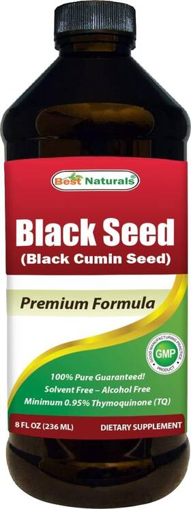 Best Naturals 817716018799 Black Seed Oil - Minimum 0.95% Thymoquinone 8 Fl Oz Pack Of 1