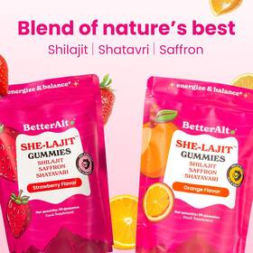 Better Alt 726084880504 Shilajit Gummies Women Energy Hormone Support Strawberry 60