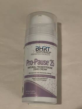Prg-25 Bhrt Naturals Progesterone Cream 2500mg Pro-pause 25 Natural Menopause Hot Flash Relief