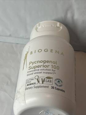 Biogena 810046070284 Pycnogenol Superior 100 Gold 30 Vegcaps Dietary Supplement Bj2